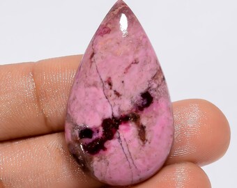 Koboltkalcitpäroncabochon: Naturlig ädelsten, 36 ct (35 x 20 x 4 mm)