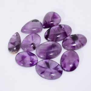 Natuurlijke trapiche amethist edelsteen kavel 10 stuks kavel 19 x 13 24 x 14 mm grootte mix vorm amethist kavel kavel paarse steen (stenen als afbeelding