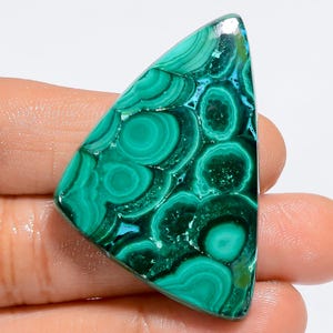 Malaquita natural Crisocola Forma extravagante Cabochão Pedra preciosa solta para fazer joias Peso 79 Ct Tamanho 43X29X5 mm (Pedra como imagem)