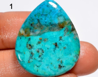 Natuurlijke Kingman Turquoise cabochon, kussenvorm Kingman Turquoise edelsteen, hemelsblauw turkoois kristal, sieraden maken steen, cadeau voor haar