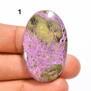 Natuurlijke stichtiet cabochon losse edelsteen paarse stichtiet steen voor het maken van sieraden