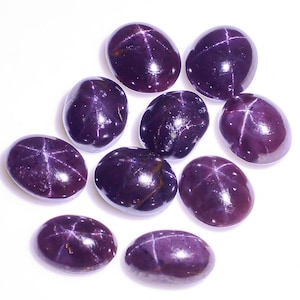 Natürliche Sterne Granat Kristall Kleine Größe 4-6 Strahlen Stern Granat Cabochon 10 Stück Lot 9X7 10 x 8 mm Größe ( Granat wie Bild