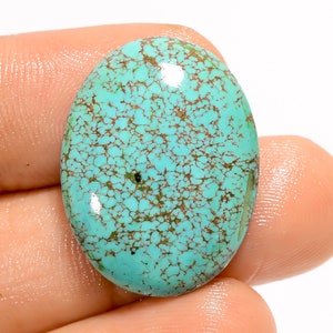 Natural tibetano turquesa pedra preciosa genuína turquesa cabochão 24x18x4mm 14 quilates pedras turquesa forma oval pedra turquesa