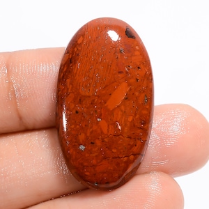Natürlicher Schlangenhaut Jaspis Cabochon, loser Schlangenhaut Jaspis Edelstein, ovale Form 32X18X6mm Schlangenhaut Kristall, Schmuckherstellung Stein