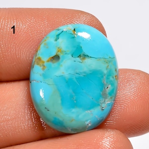 Natürlicher Kingman Türkis Cabochon, Kissenform Kingman Türkis Edelstein, himmelblauer Türkis Kristall, Schmuckstein, Geschenk für sie