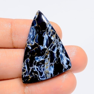 Pietersita natural em formato extravagante cabochão pedra preciosa solta para fazer joias 24 Ct. 35X22X4 mm (pedra como na imagem)