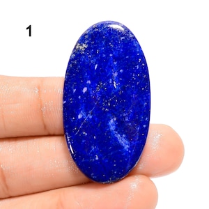 Natürliche Lapis Lazuli Edelstein Blau Lapis Lazuli Kristall Flache Rückseite Blau Lapis Lazuli Stein Gut Poliert Stein