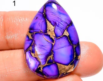 Natuurlijke paarse koperen turkoois cabochon, losse edelsteen, paars koperen turkoois edelsteen, Amerikaans paars koperen turkoois, cadeau voor haar