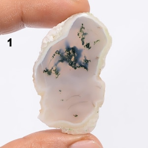 Fetta di pietra di agata muschiata naturale, lastra di cristallo di agata muschiata, cristallo di agata muschiata lucida per artigianato, decorazioni, creazione di gioielli, regalo per lei