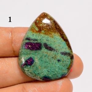Natural Ruby Fuchsite Cabochon, Loose Gemstone, Flat Back Ruby Fuchsite Gemstone, Top Quality Ruby Fuchsite Crystal, Jewelry Making Stone