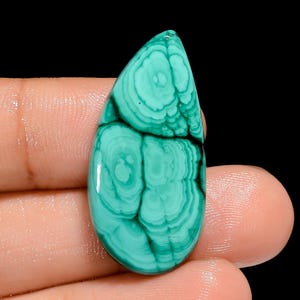 Natural Malachite Gemstone Fancy Green Malachite Stone Big Malachite 32X15X4mm Size 31 Carat Fancy Shape Malachite Stone( Stone as picture
