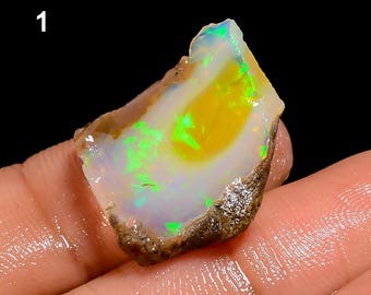 Natuurlijke Ethiopische opaal ruwe steen: Welo Fire Opal Raw Crystal