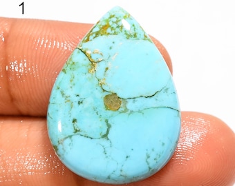 Natural Kingman Turquoise Cabochon: Loose Gemstone for Jewelry Making