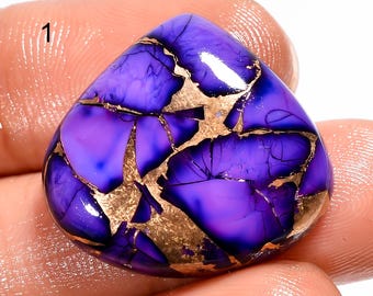 Natural Purple Copper Turquoise Cabochon, Loose Gemstone, Purple Copper Turquoise Gemstone, American Purple Copper Turquoise, Gift For Her