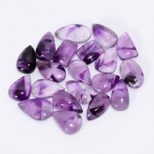 Natuurlijke trapiche amethist edelsteen veel 20 stuks veel 11 x 9 17 x 9 mm grootte mix vorm amethist veel paarse steen veel (stenen als foto
