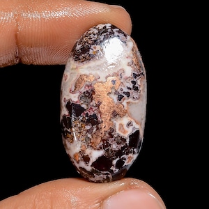 Natürliche Kupferdolit Oval Form Cabachon Lose Edelstein für die Herstellung von Schmuck 47 Ct. 32X16X6 mm (Stein wie Abbildung)
