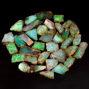 Natural Bio Chrysoprase Cabochon , Bio Chrysoprase Slice ,Bio Chrysoprase Gemstone ,Rough Bio Chrysoprase ,Making Jewelry Size 20 - 40 MM .