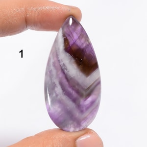 Améthyste naturelle à chevrons, cristal violet, pierre d'améthyste, bonne forme, pierre d'améthyste polie