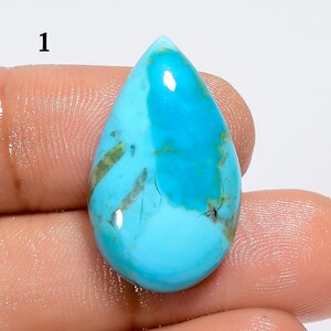Cabochon di turchese Kingman naturale, pietra preziosa di turchese Kingman sfusa, cristallo di turchese azzurro cielo, pietra per la creazione di gioielli, regalo per lei