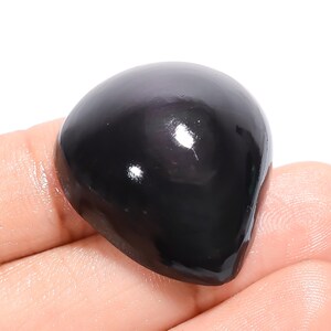 Obsidienne naturelle arc-en-ciel, 28 x 25 x 11 mm, 48 carats, jeu de feu, obsidienne arc-en-ciel, cristal en forme de poire, pierre d'obsidienne arc-en-ciel