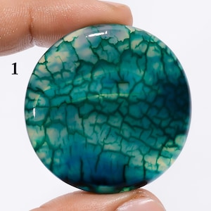 Spinnennetz-Achat-Cabochon-Multicolor-Kristall-Spinnennetz-Achat-Kristall Beide Seite polierter glatter Stein