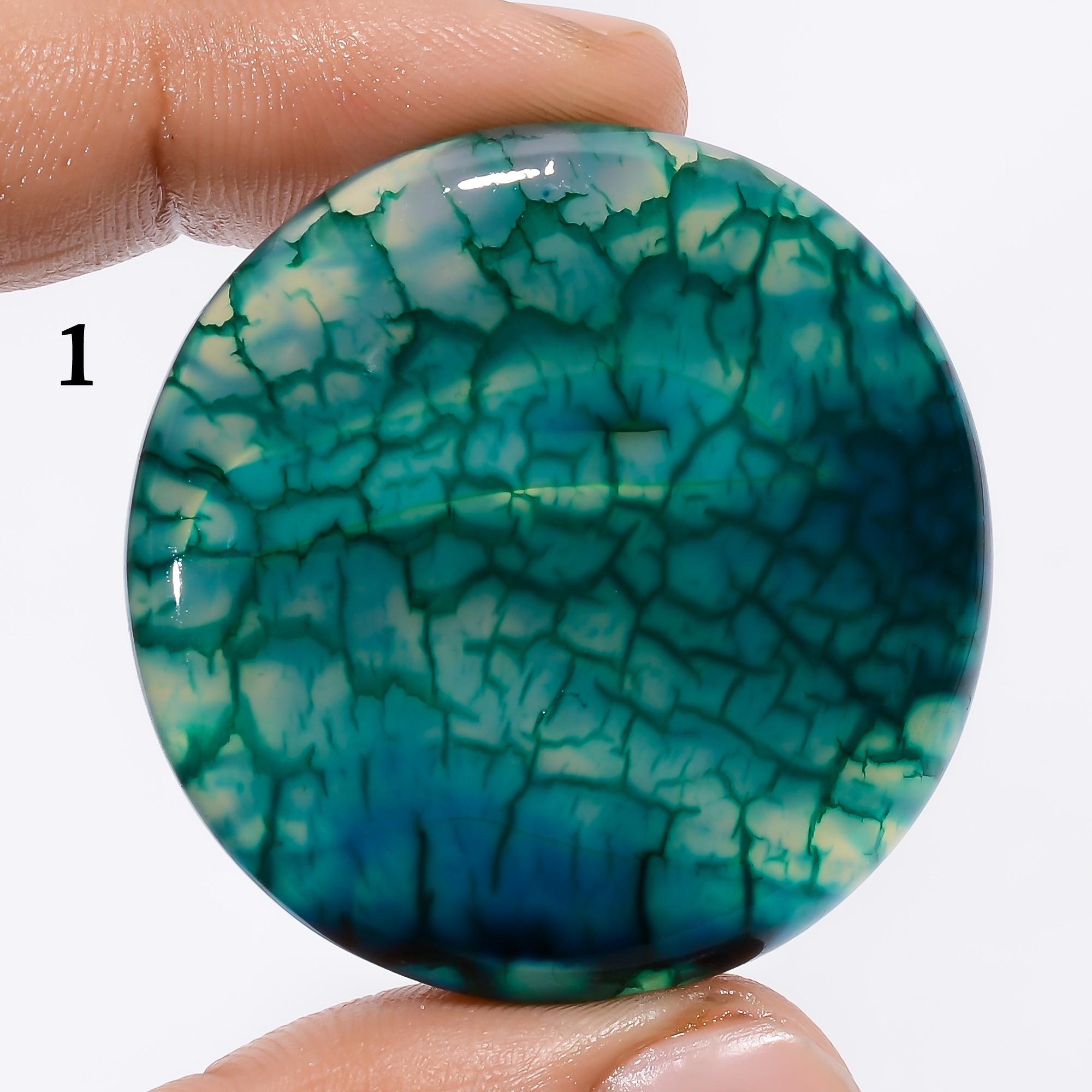Spider Web Agate Cabochon Multi Color Crystal Spider Web Agate