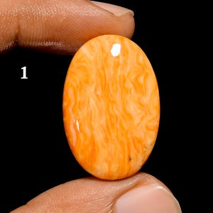 Cabochon turquoise orange, pierres précieuses en vrac pour la fabrication de bijoux Turquoise kingman orange (pierre comme sur la photo)