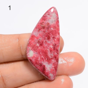 Natürlicher rosa Thulit Cabochon, loser rosa Thulit Edelstein, Designer rosa Thulit Cabochon Kristall, Schmuckstein, Geschenk für sie