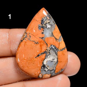 Natürliche Maligano Jaspis Cabochon Lose Edelstein für die Herstellung von Schmuck (Stein wie Bild)