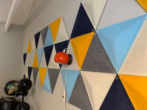 Panneaux de Feutre Mur 3D Panneau acoustique Hexagone Ecologique Et  Insonorisant 30x30cm beaucoup de couleurs Panneau de décoration murale,  décoration de chambre à coucher -  France