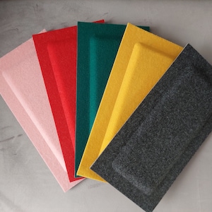 Felt Panels 3D Wall | Acoustic panel | Ecological And Soundproofing Rectangle | 30x15cm | lots of colors | Wall Decor Panel