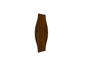 MDF Panels Wave 60x25 cm