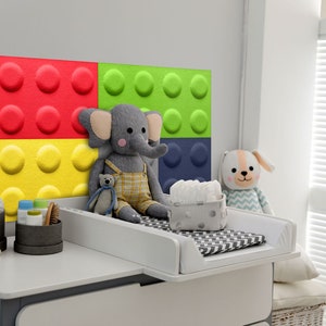 Felt Block Panels 3D Wall  | Acoustic panel | Ecological And Soundproofing | 30x60 cm | lots of colors | Wall Decor for kids room
