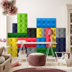 Felt Block Panels 3D Wall | Acoustic panel | Ecological And Soundproofing  | 15x60 cm | lots of colors | Wall Decor for kids room