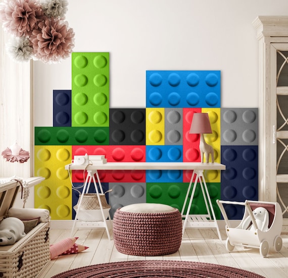 Filz Block-Panels 3D Wand Akkustikplatte Ökologische und Schallschutz  15x60cm viele Farben Wanddekoration für Kinderzimmer -  Österreich