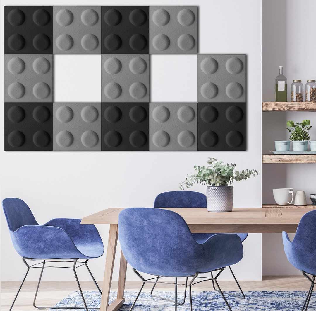 Buy Felt Block Panels 3D Wall Acoustic Panel Ecological and ...