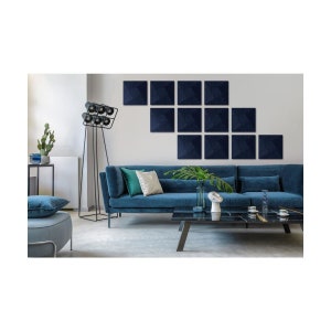 Felt Panels 3D Wall | Acoustic panel | Ecological And Soundproofing Square | 30x30cm | lots of colors | Wall Decor Panel, Bedroom Decoration