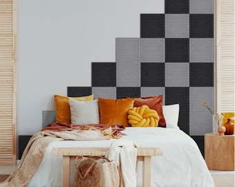3D Square Felt Wall Panels: Acoustic Soundproofing, Eco-Friendly Decor