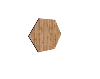 MDF Panels Hexagon 30x26cm