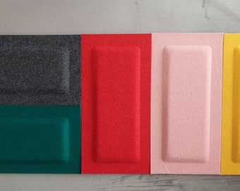 3D Felt Wall Panels: Ecological Soundproofing Rectangle (30x15cm)