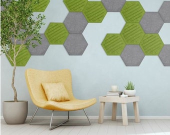 Felt Panels 3D Wall | Acoustic panel | Ecological And Soundproofing Hexagon | 30x30cm | lots of colors | Wall Decor Panel,Bedroom Decoration