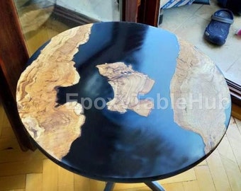 Epoxy Tisch, Esszimmer, Sofa, Side Center Tischplatte Live Edge Walnut Tisch, Sonderanfertigung, Epoxy Resin River Table, NATURAL Round Wood Slabs Verwendung.