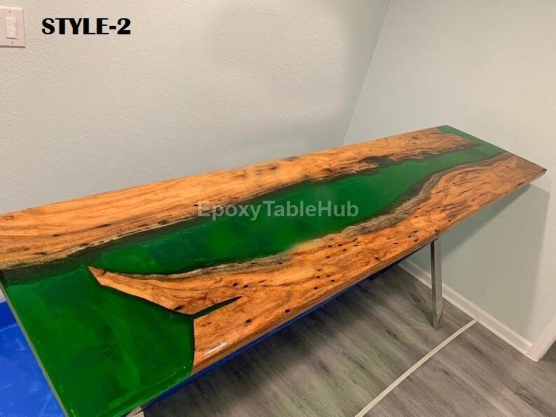 Epoxy Table, Dining, Sofa, Center Table Top Live Edge Walnut Table
