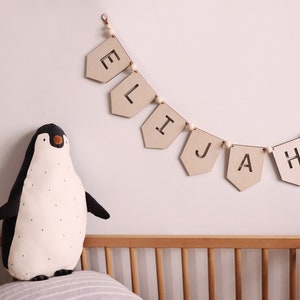 Personalised Wooden Bunting | Name Lasercuts