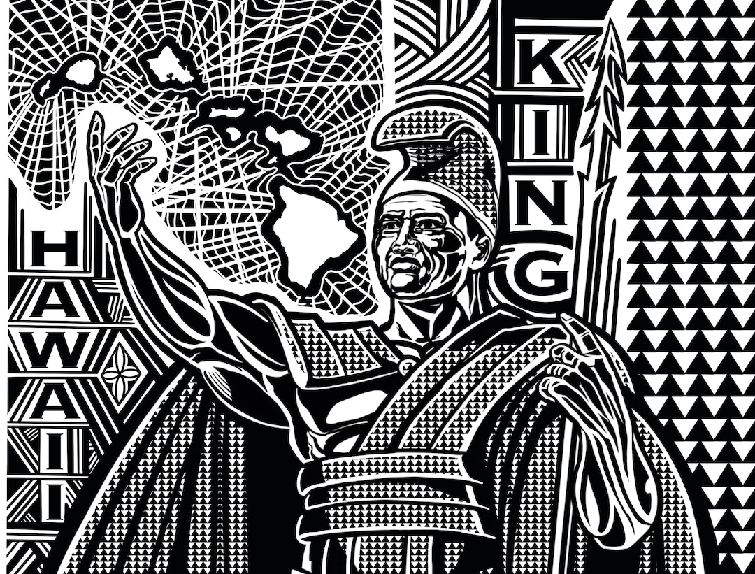 Digital Art Vector SVG King Kamehameha 40oz Cup *not for