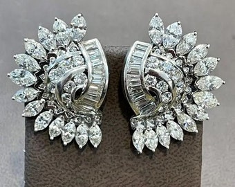 14k White Gold, 2Ct Diamond, Stud Earrings, Birthday Gift Earrings, Wedding Earrings, Engagement Earrings, Earrings For Women, Gifts For Her