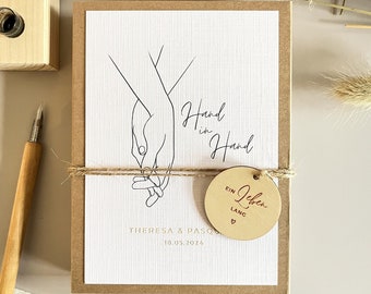 Personalisiertes Geldgeschenk zur Hochzeit | Minimalistisches Design | personalisiertes Hochzeitsgeschenk für Geld oder Gutschein