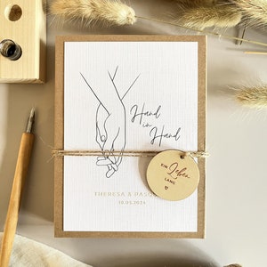 Personalisiertes Geldgeschenk zur Hochzeit | Hochzeitsgeschenk für Geld oder Gutschein | Geschenkbox im minimalistischen Design