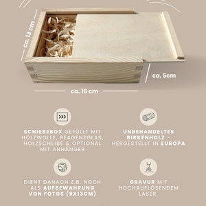 Personalisiertes Geldgeschenk aus Holz zur Konfirmation | Konfirmationsgeschenk für Geld und Gutscheine | Geldgeschenk aus Holz mit Gravur Bild 13
