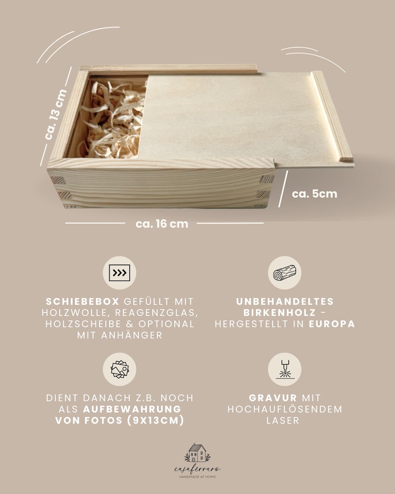 Personalisiertes Geldgeschenk aus Holz zur Konfirmation | Konfirmationsgeschenk für Geld und Gutscheine | Geldgeschenk aus Holz mit Gravur Bild 13